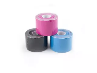 Rollo 5m x 5cm "AT-TAPE" vendaje kinesiológico. color Negro