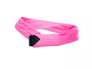 Cinturón elástico para running con ranuras porta-objetos. Rosa
