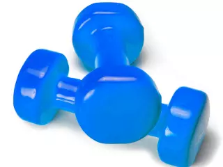 Par de pesas de aerobic recubiertas de vinilo. MANCUERNAS