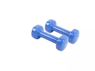 Par de pesas de aerobic recubiertas de vinilo. 2x1.5 kg