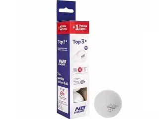 3+1 Pelotas Ping Pong Enebe Top 3* Blanco