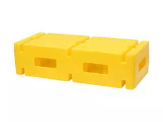 LADRILLO CON SOPORTE PARA PICA Y ARO - AMARILLO