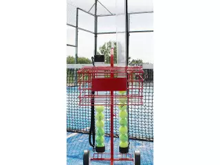 CARRO PORTAPELOTAS TENIS / PADEL 80 PELOTAS   - ROJO, 80PLTS