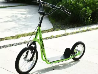 Patinete para Niños Mayores de 5 Años con Neumáticos Freno Altura Ajustable Verde