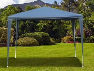 Carpa Pabellón Desmontable e Impermeable de Jardín 3x3x2,45m Tela polietileno 90g/metro cuadrado - Color Azul