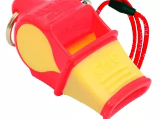 Silbato FOX 40 SONIK BLAST CMG Rojo-Amarillo - Cordón SUPERVIVENCIA 120DB EMERGENCIAS