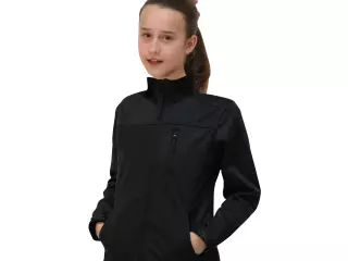 SOFTSHELL JACKET SOFTEE REGIS NIÑA - 10 AÑOS, NEGRO