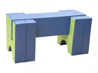 SET FIGURAS Nº1 (2 ASIENTOS Y RECTANGULO) - 60 CM, AZUL/VERDE