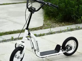 Patinete con Altura Ajustable 2 Neumáticos Inflables para Niños Mayores de 5 Años