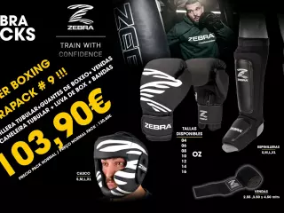 PACK BOXING / MMA Nº 9 CASCO,GUANTES,ESPINILLERA,VENDAS