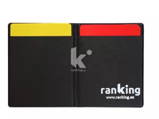 JUEGO TARJETAS ROJA Y AMARILLA, CON FUNDA. arbitro