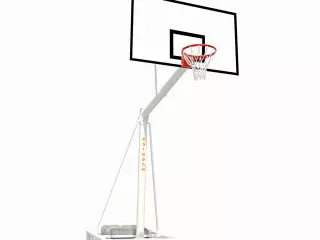 Canasta baloncesto trasladable tablero fibra de vidrio extensión 125 cm