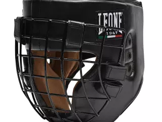CS424 Casco para deportes de contacto con rejilla Leone 1947 “Fighter” BOXEO