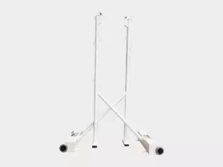 Postes bádminton móviles con ruedas