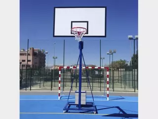 Canastas baloncesto escolares y minibasket con base “Milán