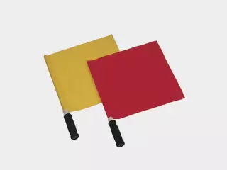 Banderines juez de línea fútbol