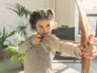 Arco con flechas MADERA 95 CM 2 FLECHAS