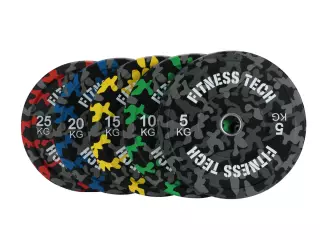 DISCO BUMPER PLATE CAMUFLAJE FLECKS ALTA RESISTENCIA