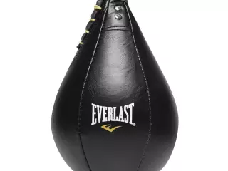 EVERLAST PERA BOXEO LEATHER SPEED BAG 9"X6" BLACK CUERO PUNCHING