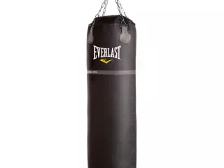 EVERLAST SACO HEAVY BAG SUPER LEATHER BLACK 45KG 107X40CM BOXEO