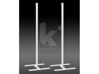 POSTES BADMINTON ESCOLAR EN ACERO. CON BASE. JUEGO.