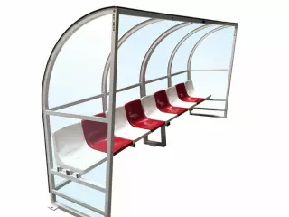 Marquesina suplentes 4 m asiento individual