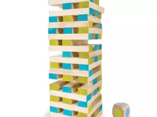 Torre de bloques de madera