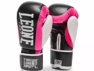 Guantes de Boxeo LOGO WACS GN333  Guantes de Boxeo Leone 1947 “WACS” Color Fucsia para mujer