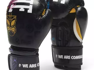 GN403J Guantes de Boxeo Leone "Totem" Color Negro para Niño 6 ONZAS