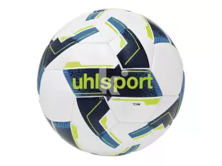 BALON FUTBOL UHLSPORT TEAM T-4 BLANCO/AZUL/VERDE FLUO