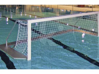 REDES WATERPOLO NYLON TRENZADO MALLA 100 BLANCO (0,60 X 0,60 M.). JUEGO 3mm/4mm