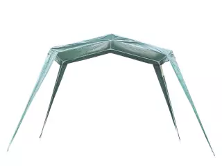 Carpa Desmontable 330x240x215 cm Carpa Pabellón de Jardín de Tubo de Acero Carpa Plegable para Camping Pérgola de Color Verde