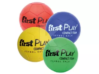 BALÓN FÚTBOL SALA FIRST PLAY COMPACT FOAM. SET 4 UDS. 1 X COLOR 20CM