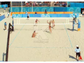 JUEGO DE CINTA DELIMITADORA CAMPO VOLEY PLAYA