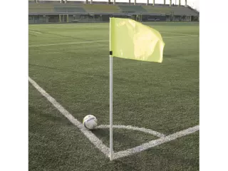 KIT 4 BANDERINES CORNER FLEXIBLES Ø30MM. ANTI-LESIÓN BLANCO.FUTBOL