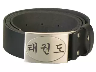 CINTURÓN DE CUERO KANJI JUDO/KARATE/TAEKWONDO 140 CM