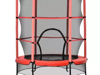 Trampolín para Niños +3 Años con Superficie de Salto Ø110 cm Red de Seguridad y Cubierta Protectora Ø163x163 cm Rojo CAMA ELASTICA