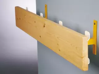 Perchero vestuario madera colgadores ocultos