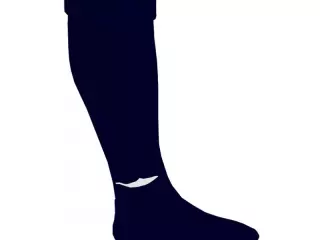 PAR MEDIAS FUTBOL SOFTEE - NEGRO, 35-40