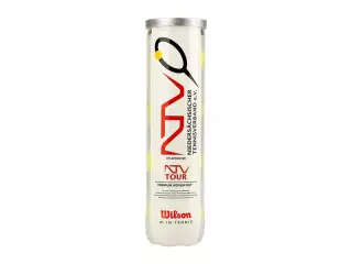 BOTE 4 PELOTAS DE TENIS WILSON "NTV TOUR"#