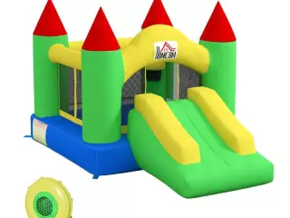 Castillo Hinchable con Tobogán y Red de Seguridad, hasta 100 kg, 3-10 años, 300x180x160 cm