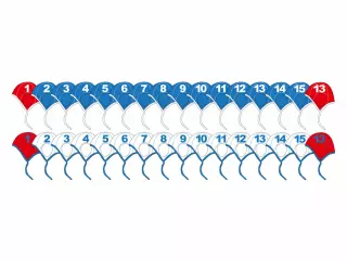 Juegos de gorras de polo perforadas – 32 unidades GORROS WATERPOLO