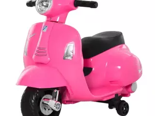 Moto Eléctrica Vespa para Niños de 18-36 Meses Moto de Batería 6V con Faro Bocina y 4 Ruedas 66,5x38x52 cm Rosa