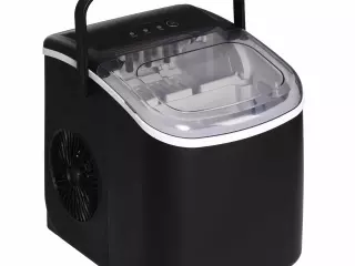 Máquina para Hacer Hielo 12 Kg en 24 Horas 9 Cubitos en 6-12 Minutos Depósito de Agua 1,3 L 22,2x29,4x29 cm Negr