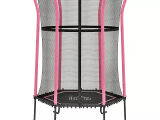 Cama Elástica Infantil Trampolín para Niños +3 Años con Red de Seguridad Ø163,5x190 cm ROSA/AZUL/VERDE/ROJO
