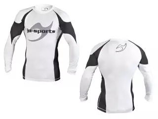 RASHGUARD UNDER GI PRO C13 BLANCO MANGA LARGA JUSPORTS CAMISETA DE COMPRESION