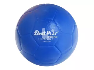 BALÓN BALONMANO FIRST PLAY RUBBER FLEX TALLA 1, AZUL