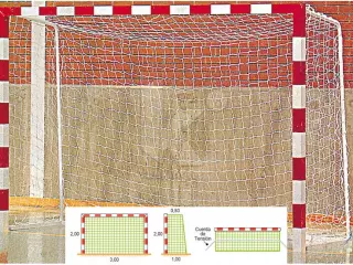 RED BALNM/FS NYLON TRENZADO 4,5MM. M100 (0,80X1) JUEGO 2 UDS. BLANCA