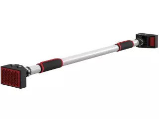 Barra para hacer Dominadas para Puerta Ajustable de 95 cm a 123 cm Carga 200 kg para Ejercicio y Entrenamiento Negro