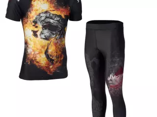 SET RASHGUARD + LEGGINGS "DARK LINE" JUSPORTS